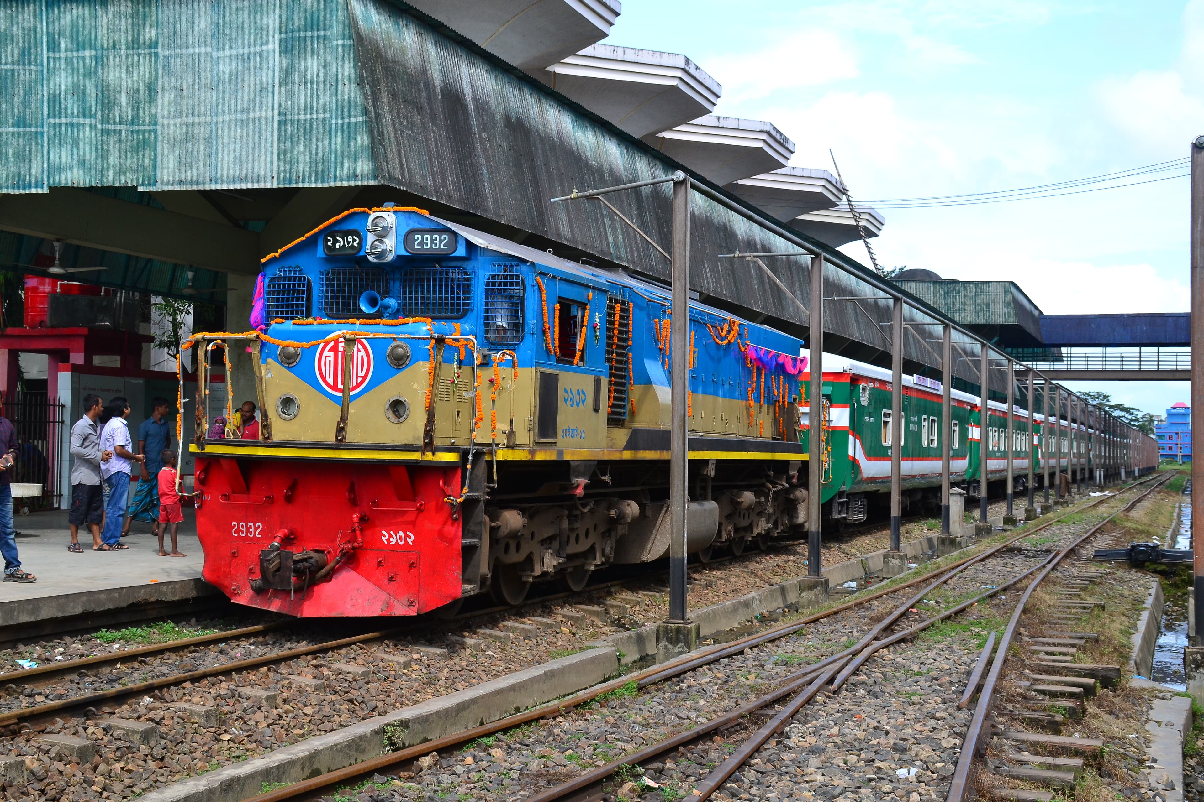 Parabat Express train at Sylhet Railway Station