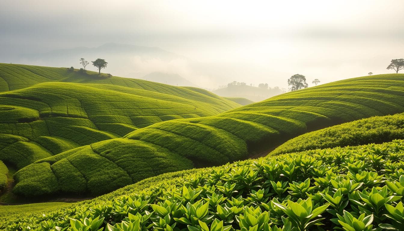 Beautiful tea gardens in Sylhet